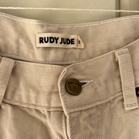Rudy Jude Cream and Tan Straight Leg Pants - Picture 4 of 11